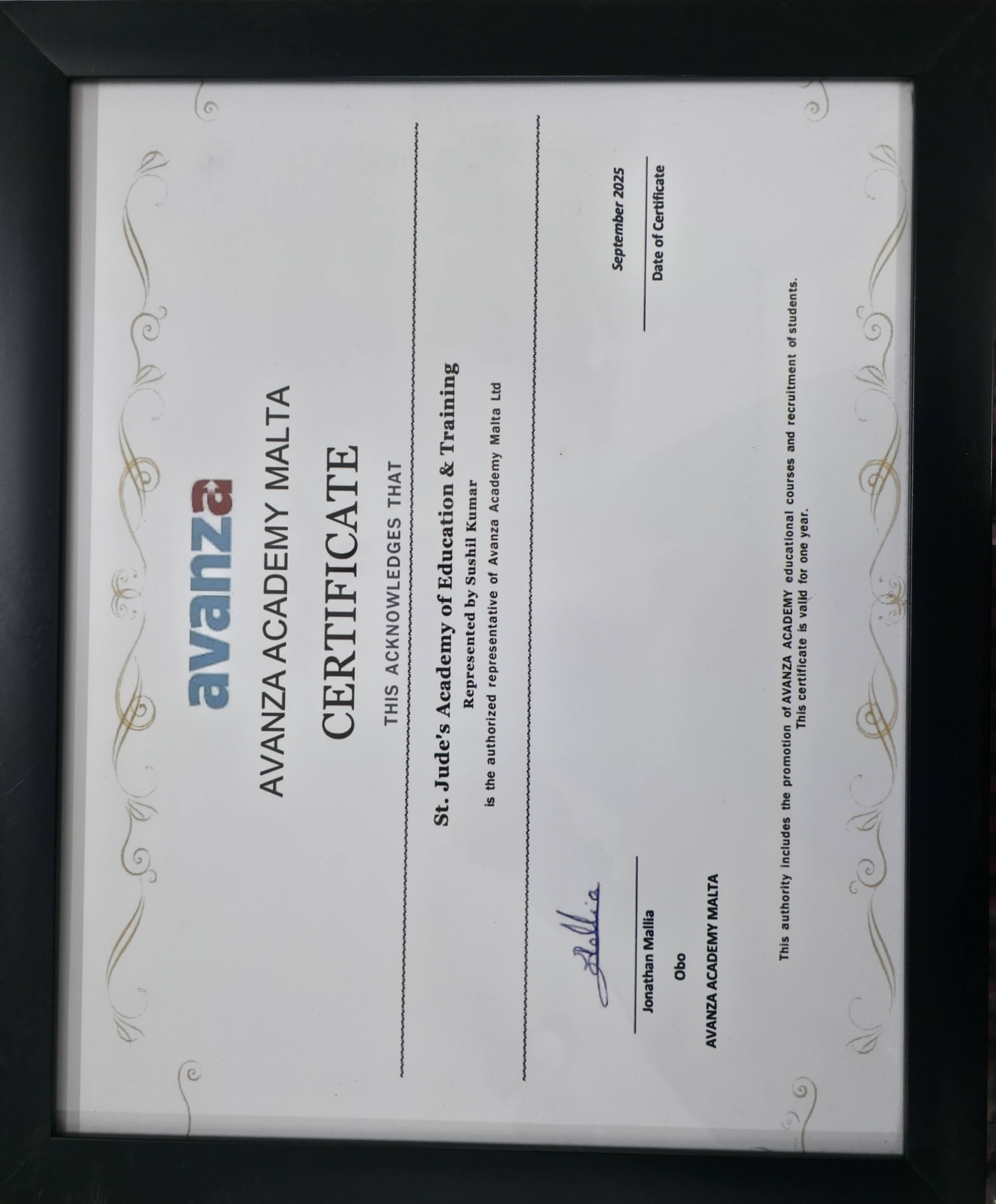 Certificate 7